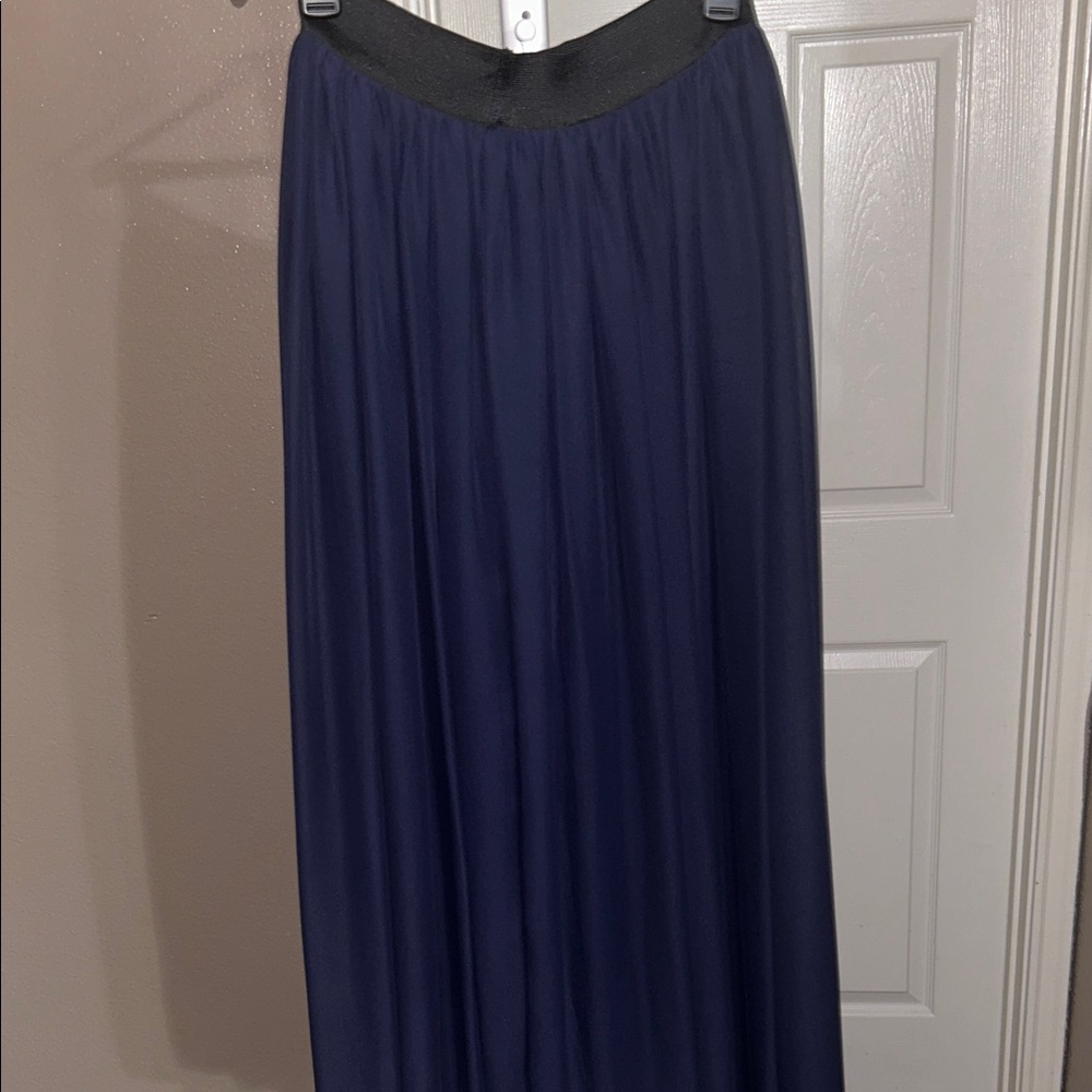 Navy blue maxi skirt